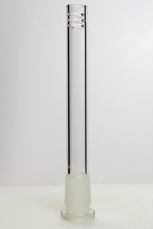 Glass open ended 6 slits downstem [GS1060] Downstem · Bowlstem ONE 5 1/2 inches