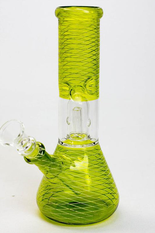 8" single dome percolator assorted color water bong ONE
