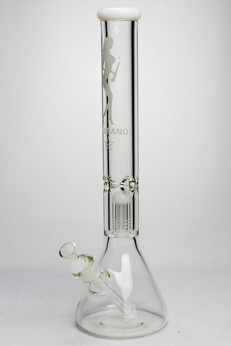 17" Valcano 6-arm percolator 9 mm glass water bong Beaker Bong ONE White