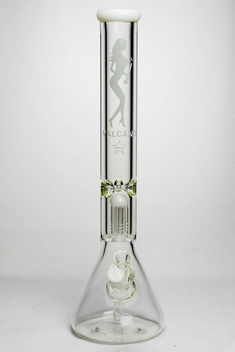 17" Valcano 6-arm percolator 9 mm glass water bong Beaker Bong ONE