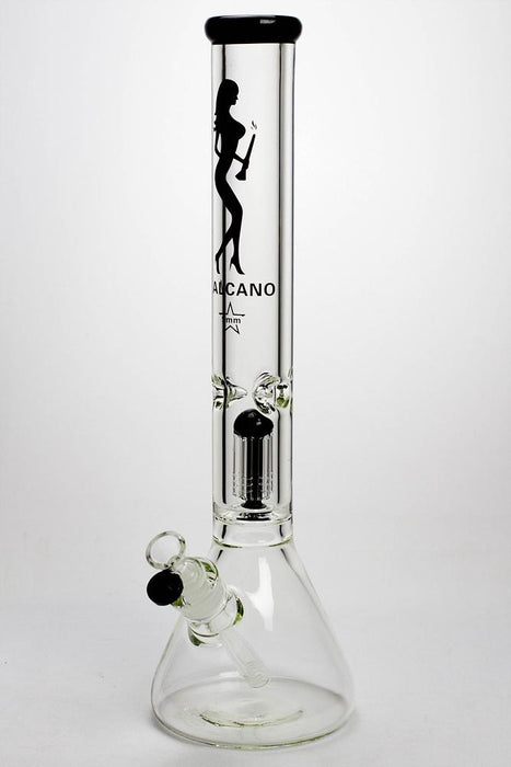 17" Valcano 6-arm percolator 9 mm glass water bong Beaker Bong ONE Black