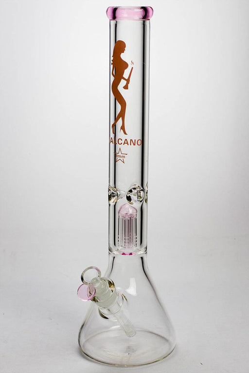 17" Valcano 6-arm percolator 9 mm glass water bong Beaker Bong ONE Pink