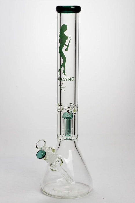 17" Valcano 6-arm percolator 9 mm glass water bong Beaker Bong ONE Teal