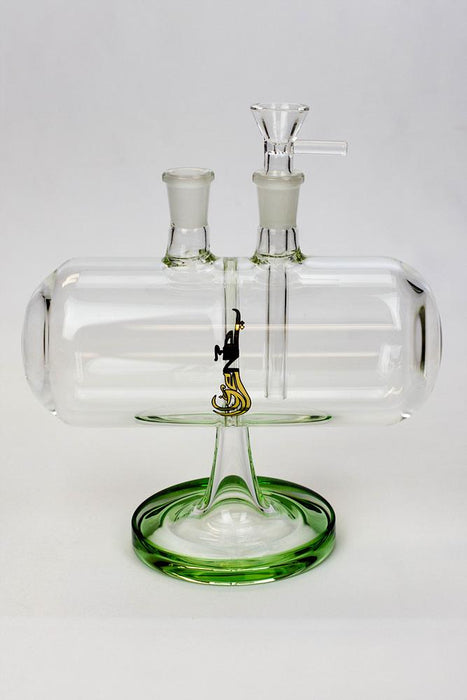 9" Genie Submarine Gravity glass bong-Green - One Wholesale
