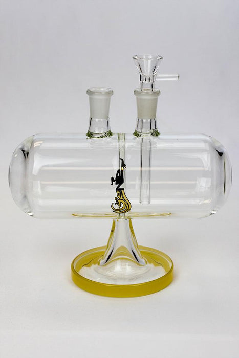 9" Genie Submarine Gravity glass bong-Yellow - One Wholesale