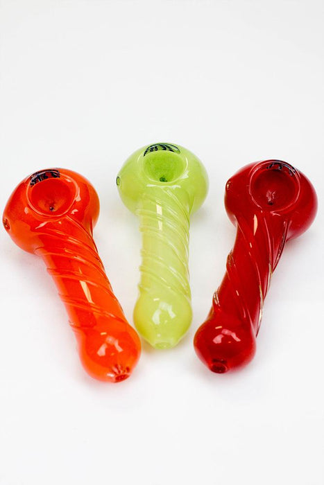 4.5" soft glass 6415 hand pipe- - One Wholesale