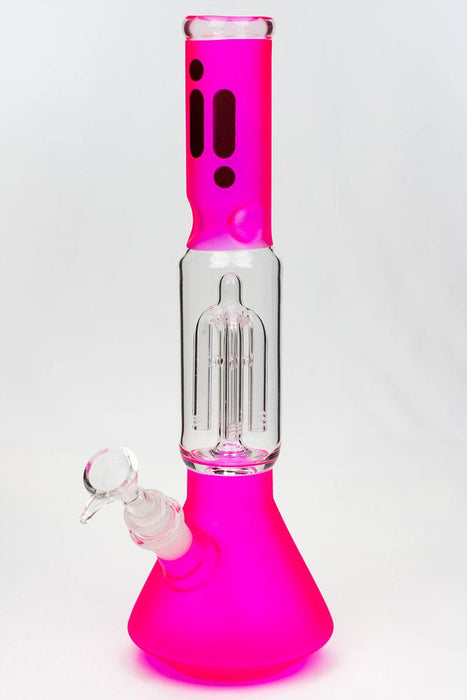 12" infyniti frost glass 4-arm beaker Bong-Pink - One Wholesale