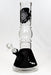 12" Dragon and flower graphic glass water bong-Black - One Wholesale