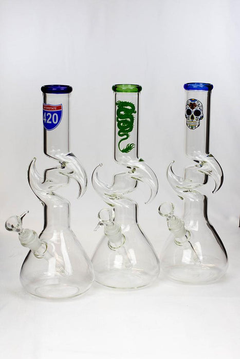 12" kink zong water pipe Type A- - One Wholesale