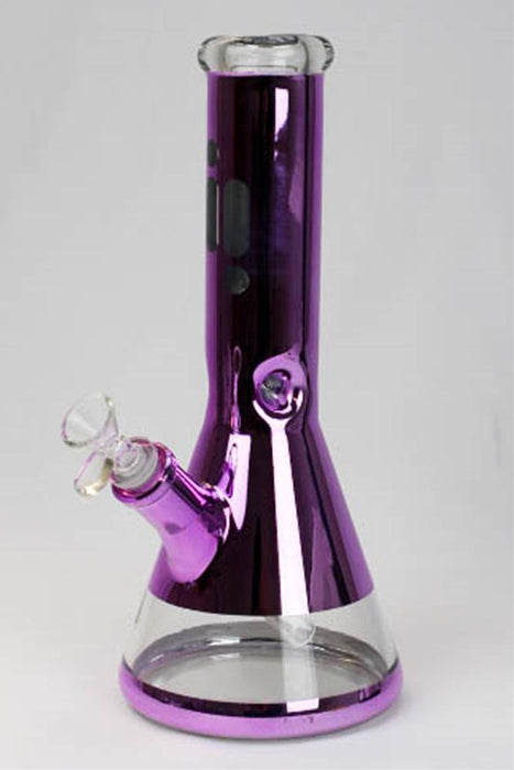 12" Infyniti 7 mm metallic classic beaker bong Beaker Bong ONE Purple