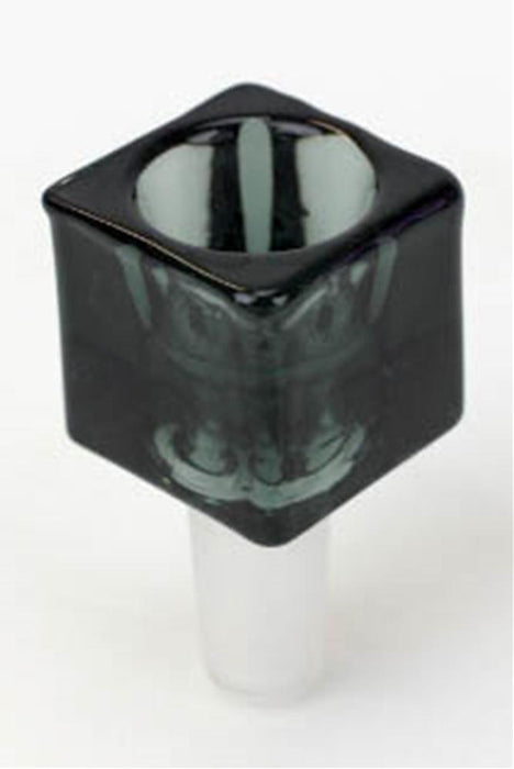 Glass Cube large bowl-Smoke - One Wholesale