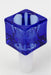 Glass Cube large bowl-Blue - One Wholesale