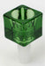 Glass Cube large bowl-Green - One Wholesale