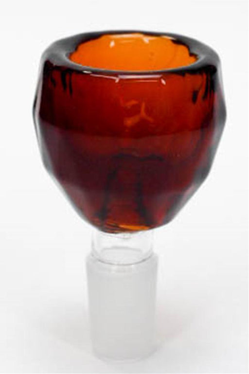 Diamond cutting shape glass large bowl Bowl · Banger · Oil Burner ONE Amber 14 mm female joint