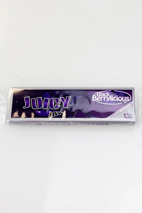 Juicy Jay's Superfine flavored hemp Rolling Papers-2 packs-Black Berrylicious - One Wholesale