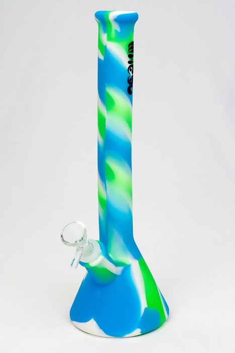 12" color silicone water bong-Pattern H - One Wholesale
