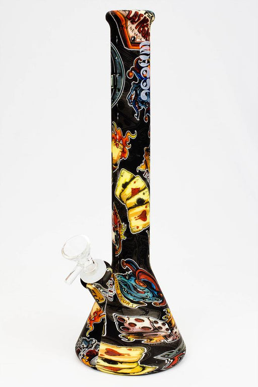 12" Graphic silicone water bong Silicone Bong ONE Graphic A