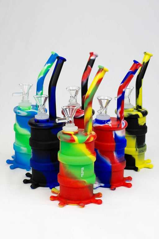 8" silicone detachable bubbler Silicone Bong ONE