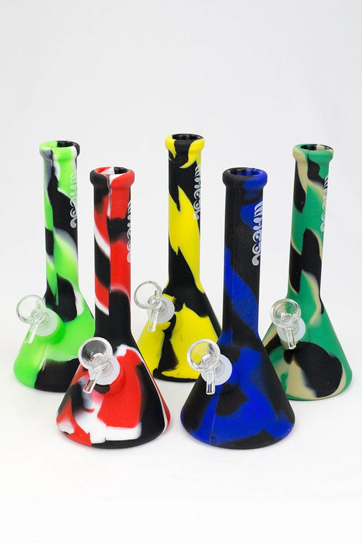 8" silicone tube mini water bong Silicone Bong ONE