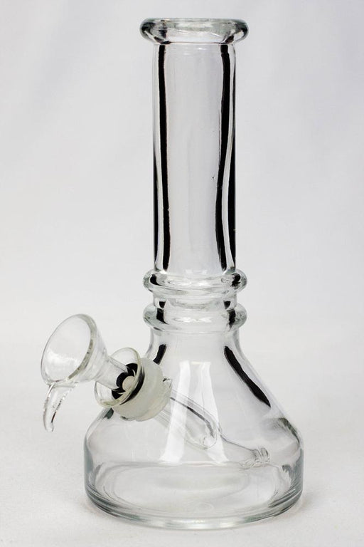 6" heavy clear soft glass water bong Beaker Bong ONE