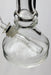 6" heavy clear soft glass water bong- - One Wholesale