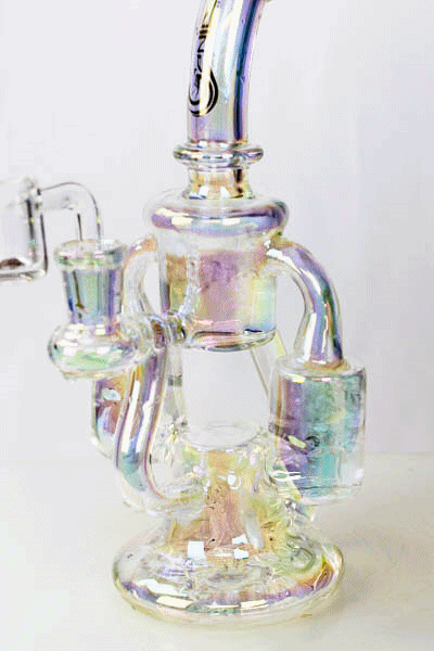 9" Genie metallic dual waterwheel recycled rig Rig ONE