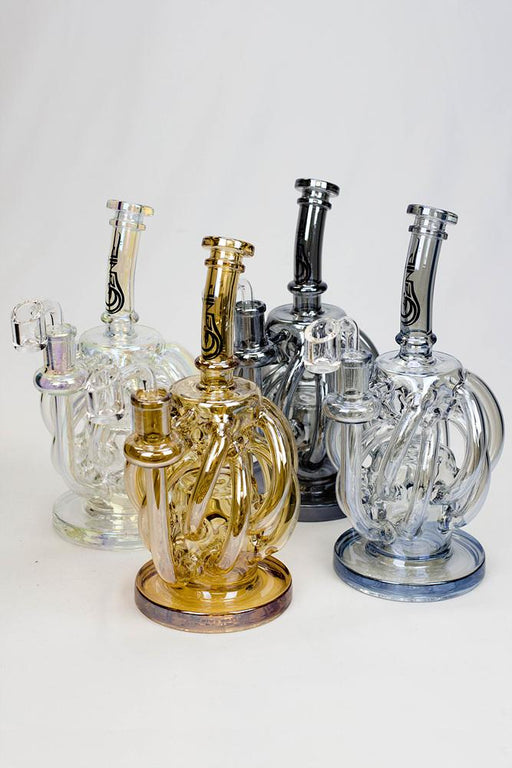 9" Genie metallic twelve tube and inline diffused recylcer Rig ONE