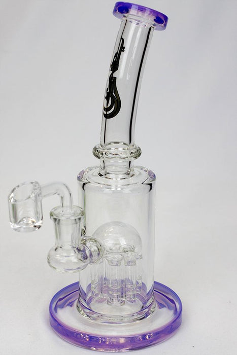 9" Genie 8-tree arms diffuser rig-Purple - One Wholesale
