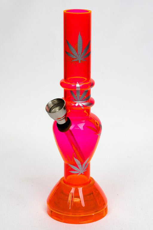 7" acrylic water pipe with grinder [GP1295] Acrylic Bong ONE Pink