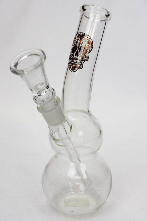 7" glass water bong M1044 Beaker Bong ONE Skull