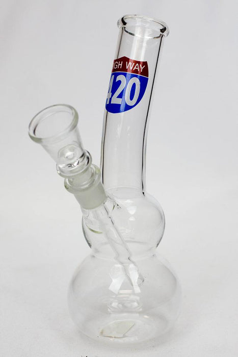 7" glass water bong M1044-420 HWY - One Wholesale
