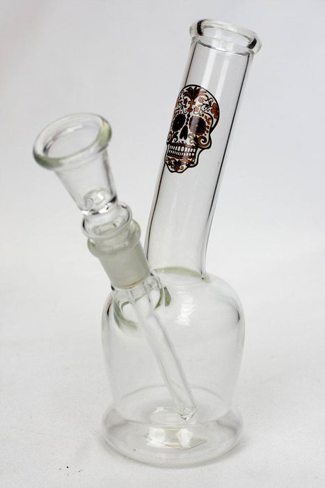 7" glass water bong M1041-Skull - One Wholesale
