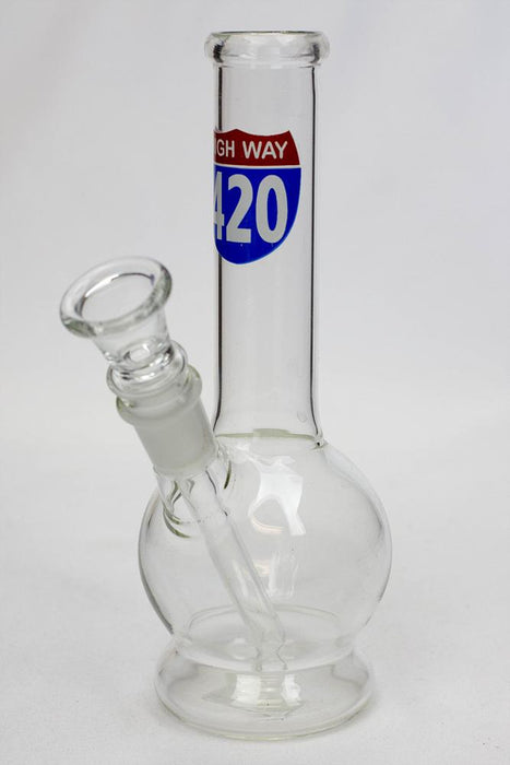 7" glass water bong M1042-420 HWY - One Wholesale