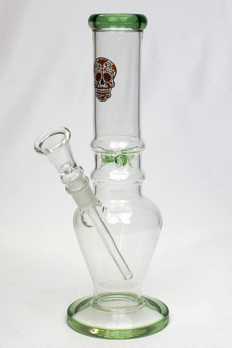 10" glass beaker water pipe M1062-Skull - One Wholesale