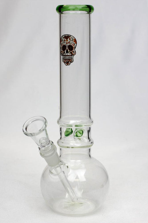 10" glass beaker water pipe M1063-Skull - One Wholesale
