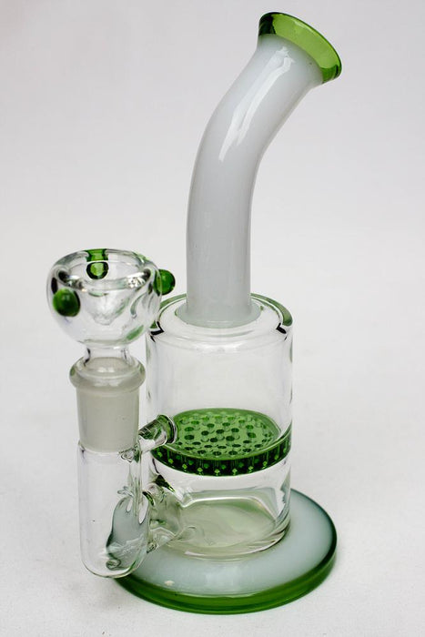 6.5" honeycomb diffused bubbler-Green - One Wholesale