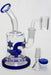 6" Nice glass 2-in-1 shower head bubbler Rig ONE Blue