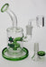 6" Nice glass 2-in-1 shower head bubbler Rig ONE Green