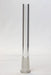 Glass open ended popper downstem-6 1/4 inches - One Wholesale