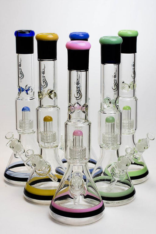 17" Genie shower head percolator glass water bongs ( GB20011 ) Beaker Bong ONE