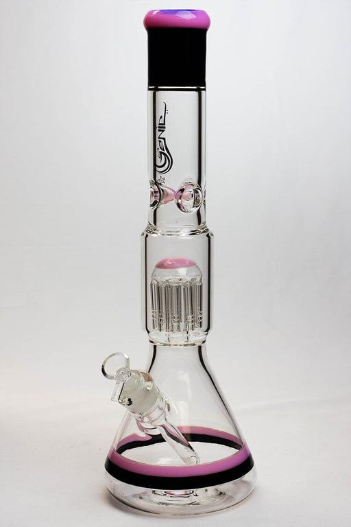17" Genie 10-Arms percolator glass water bongs Beaker Bong ONE A-Pink