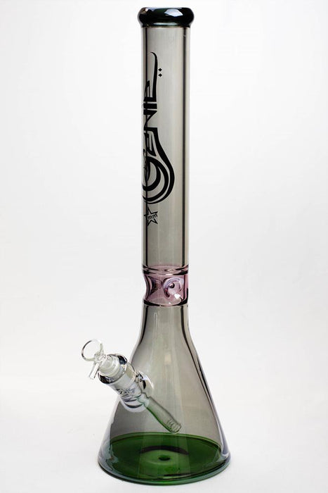 19" Genie 7 mm Tinted Metallic glass water bong-F - One Wholesale