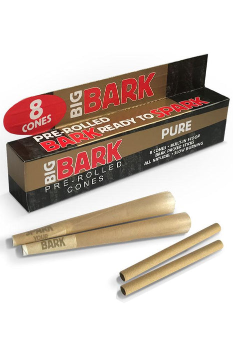 BIGBARK Organic Pure unrefined Pre-rolled Cones - 24 packs Pre-rolled Cone (Display Pack) Big Bark Rolling Papers & Pre Roll Cones