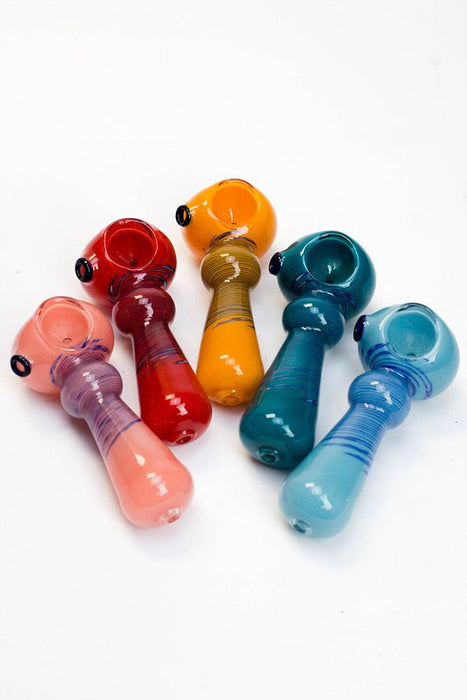 4.5" soft glass 6814 hand pipe- - One Wholesale