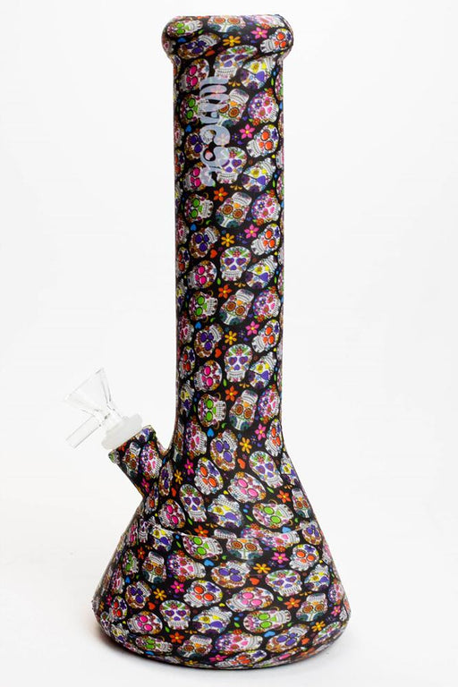 12" graphic printed silicone detachable water bong Silicone Bong ONE