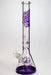 18" Tree of Life 7mm classic beaker glass bong-Purple - One Wholesale