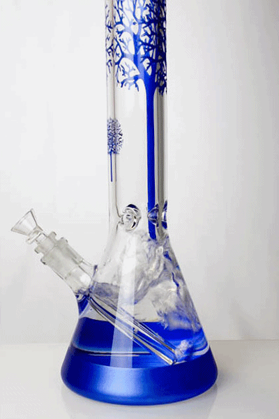 15.5" Tree of Life 7mm classic glass bong Beaker Bong ONE