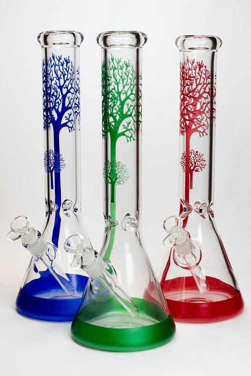 15.5" Tree of Life 7mm classic glass bong Beaker Bong ONE