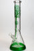 15.5" Tree of Life 7mm classic glass bong-Green - One Wholesale