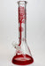 15.5" Tree of Life 7mm classic glass bong-Red - One Wholesale